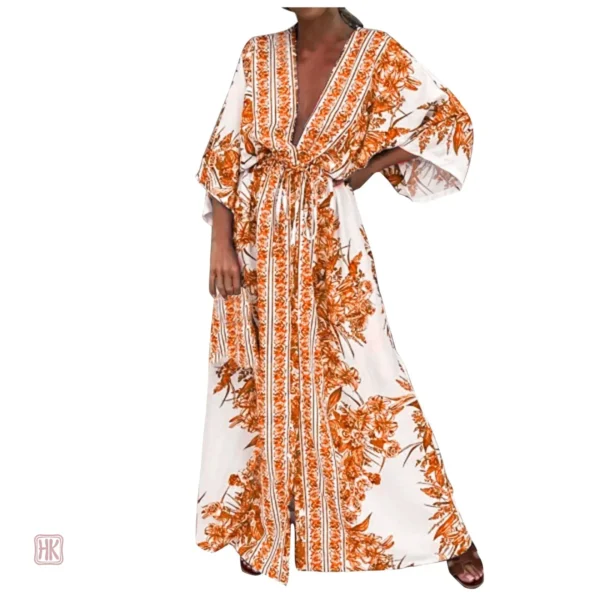 Robe d'été kimono à manches larges