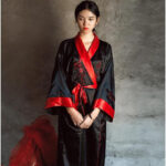 Robe kimono à motif asiatique, style traditionnel et moderne