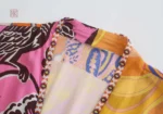 Robe Kimono à Fente, modèle vibrant et chic