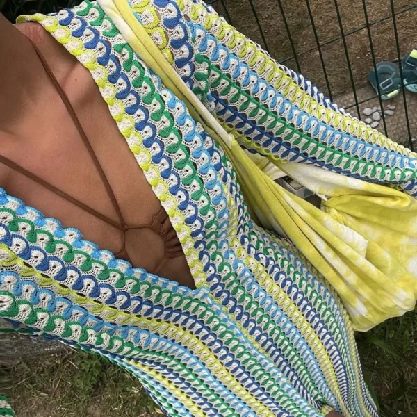 Robe kimono colorée pour un look tendance