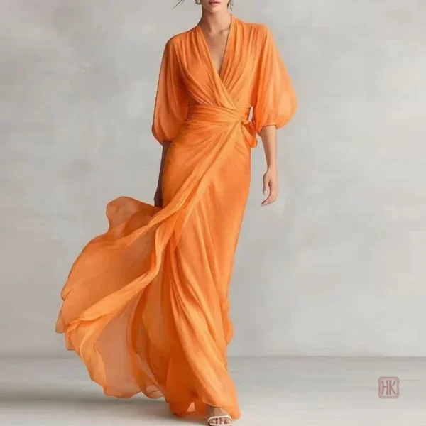 Robe kimono estivale avec des motifs élégants