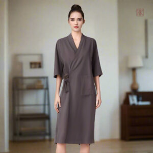 Robe d'été kimono légère gris