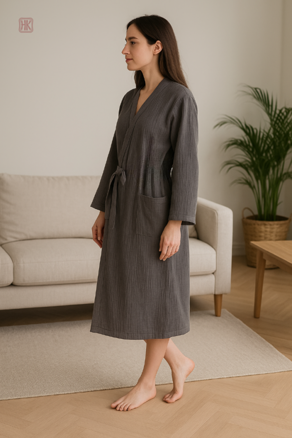 Robe Kimono en tissu doux et léger