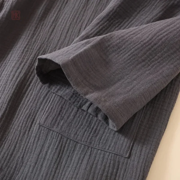 Robe kimono facile à enfiler et à enlever