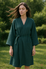 Robe kimono casual avec motifs élégants et colorés