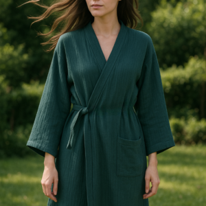 Robe kimono casual avec motifs élégants et colorés