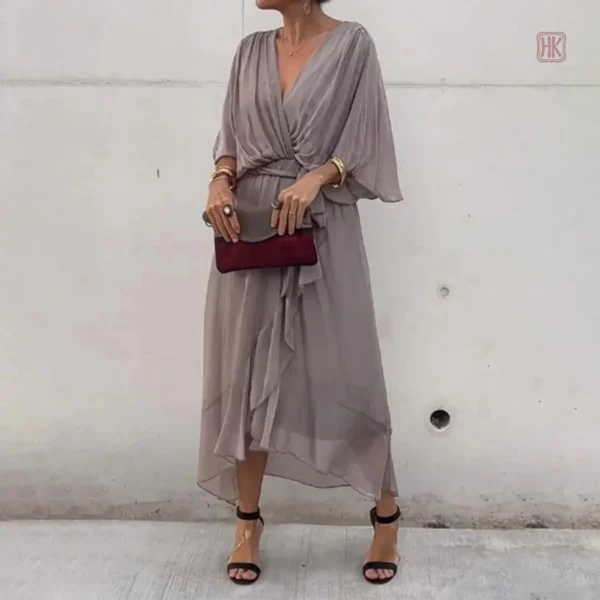 Robe Kimono avec volants élégants