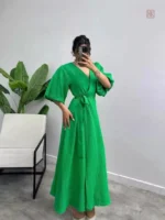 Robe kimono avec coupe classique pour femme
