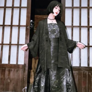 Robe Kimono Gothique élégante et fluide