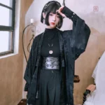 Robe gothique légère à manches larges