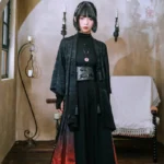 Robe fluide inspirée de la mode gothique