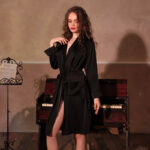 Robe kimono d'hiver, style moderne et chaleureux