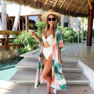 Robe Kimono Imprimée élégante et tendance