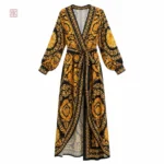 Vêtement féminin style kimono avec imprimé tendance