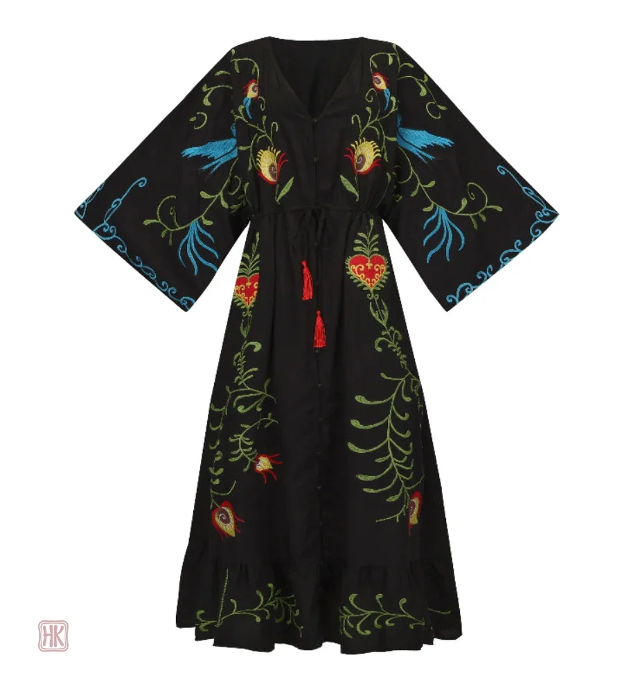 Robe kimono légère en tissu doux