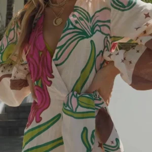 Robe kimono d'été, idéale pour les journées ensoleillées