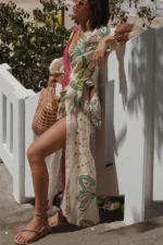 Robe kimono féminine, alliant confort et élégance pour l'été