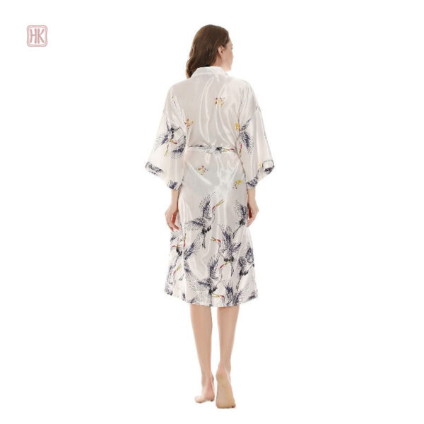 Peignoir Kimono élégant en blanc