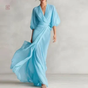 Robe kimono longue d'été pour femme
