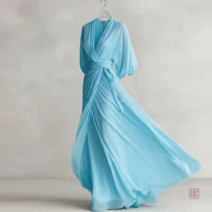 Robe d'été élégante avec manches kimono pour femme