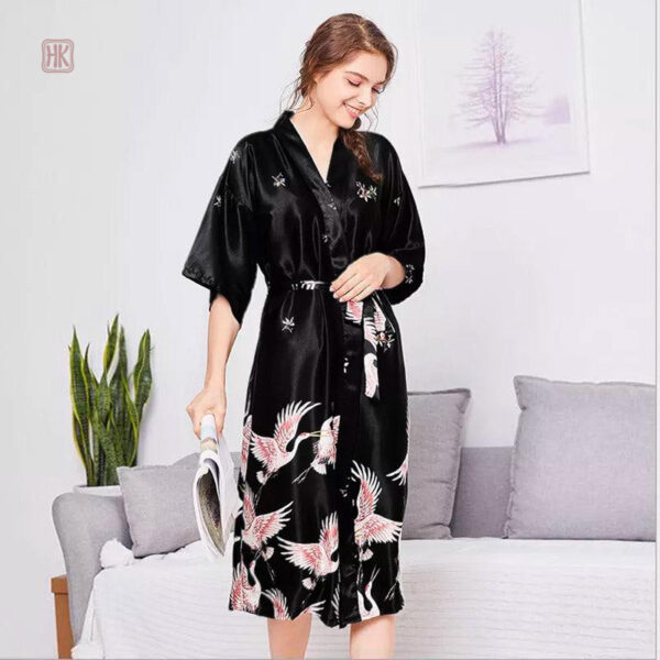 robe-kimono-longue-noir-1 Robe Kimono Longue Noire élégante et fluide