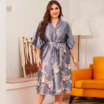 Peignoir Kimono Long, style chic et décontracté