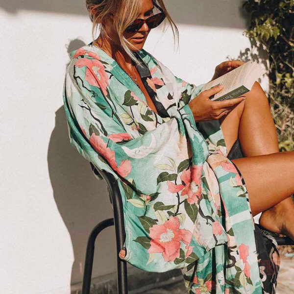 robe-kimono-manche-longue-1 Robe Kimono Manche Longue élégante et polyvalente