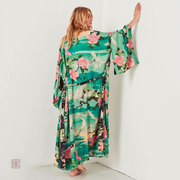 Robe kimono à manches longues pour un style chic