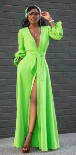 Robe kimono à manches longues