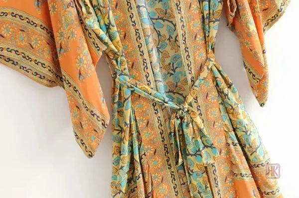 Robe d'été kimono avec coupe fluide