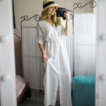 Robe d'extérieur blanche chic