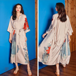 Robe de nuit légère et confortable en kimono