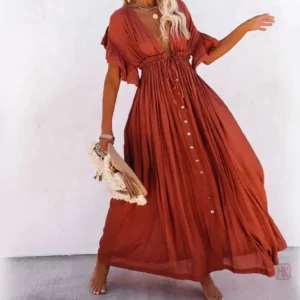 Robe Kimono Rouille Stylée élégante pour un look tendance