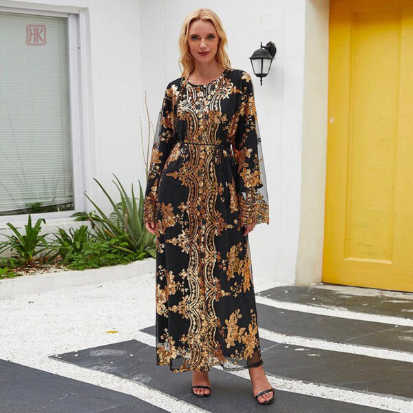 robe-kimono-sequin-1 Robe Kimono à sequins élégante et scintillante