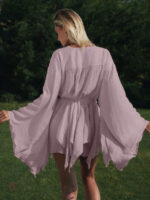 Robe kimono à manches évasées pour soirées