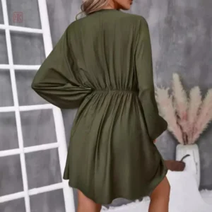 Vêtement Kimono Chic Couleur Olive