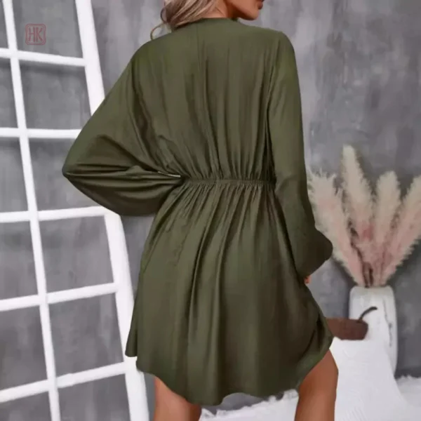 Vêtement Kimono Chic Couleur Olive