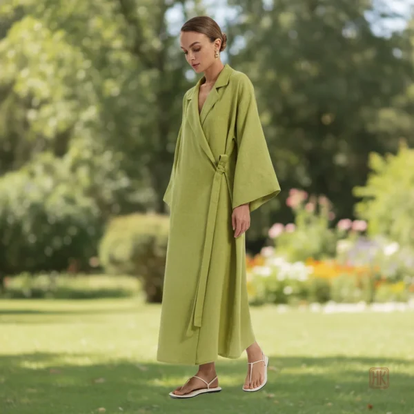 robe-kimono-vert-maxi-1 Robe Kimono Maxi Verte