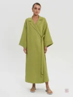Robe Kimono Longue en Vert
