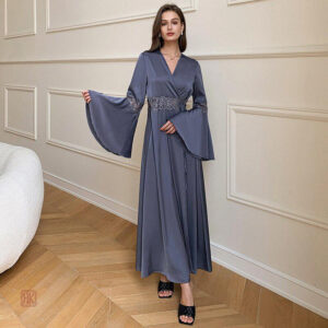 Robe ample style kimono couleur violette