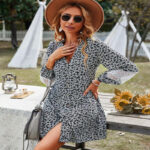 Robe kimono mi-longue élégante et confortable