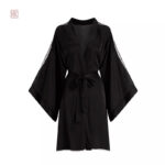 Design Chic de Robe Kimono Noir