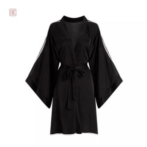 Design Chic de Robe Kimono Noir
