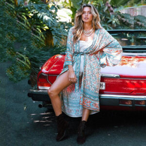 Robe plage bohème longue pour femme