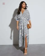 Robe kimono à manches courtes, élégante et confortable