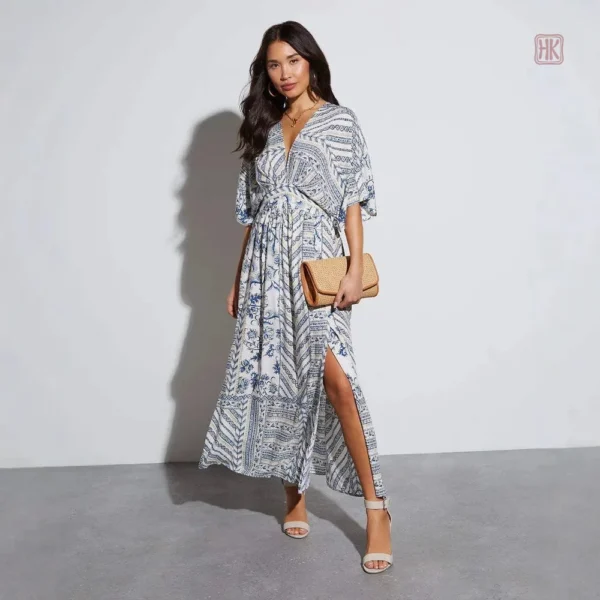 Robe style kimono légère, parfaite pour l'été