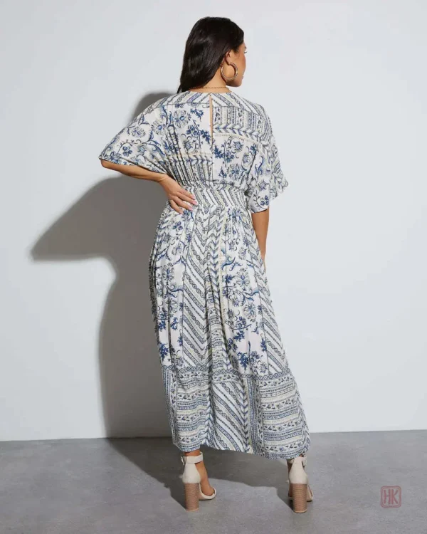 Robe fluide au style kimono, chic et décontractée