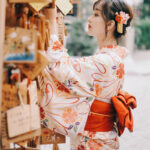 Robe kimono fluide pour femme