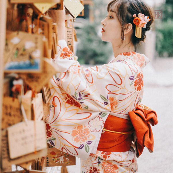 Robe kimono fluide pour femme