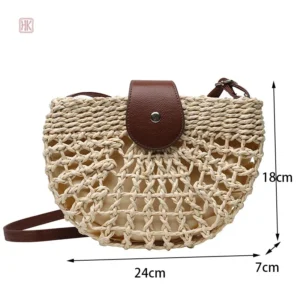 Sac à main en Paille, design moderne et féminin